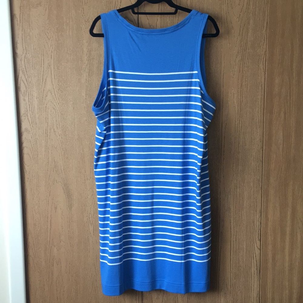 Vineyard Vines Blue and White Tank Dress. New with tags. Size 3X. - Picture 3 of 8